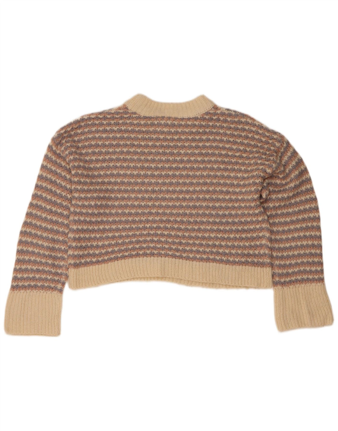 Topshop Womens Crop Turtle Neck Jumper Sweater UK 10 Small Multicoloured