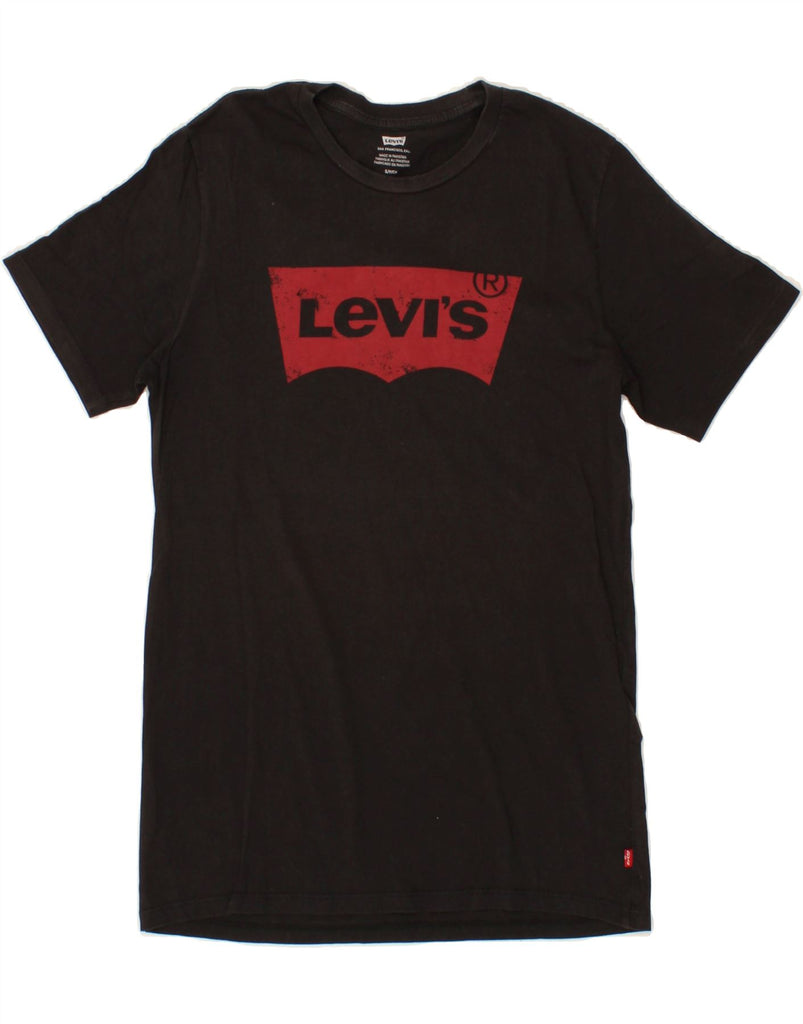 LEVI'S Mens Graphic T-Shirt Top Small Black Cotton | Vintage Levi's | Thrift | Second-Hand Levi's | Used Clothing | Messina Hembry 