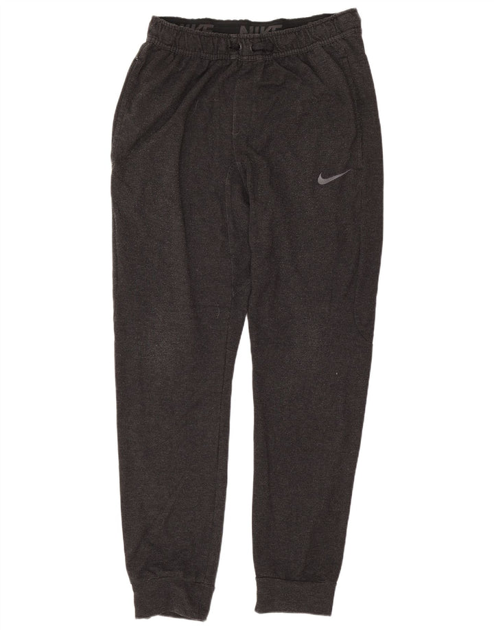 Nike Mens Tracksuit Trousers Joggers Small Grey Viscose