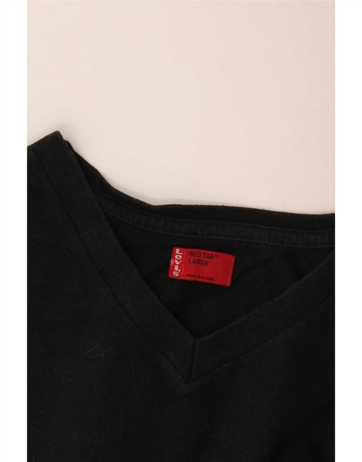 Levi's Mens T-Shirt Top Large Black