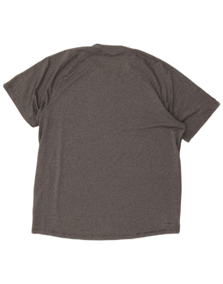 ADIDAS Mens Aeroready T-Shirt Top Large Grey Polyester
