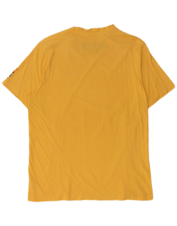 Billabong Mens T-Shirt Top Large Yellow Cotton