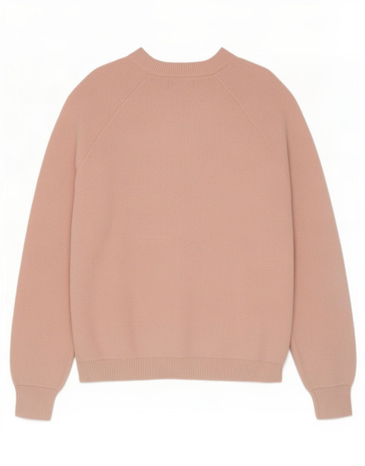 Marks & Spencer Womens Oversized Boat Neck Jumper Sweater UK 14 Medium Pink