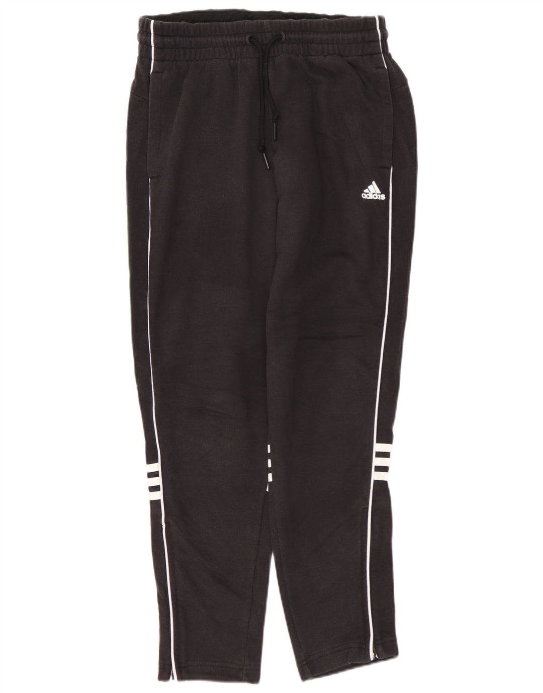 ADIDAS Womens Tracksuit Trousers UK 4/6 XS  Black Cotton