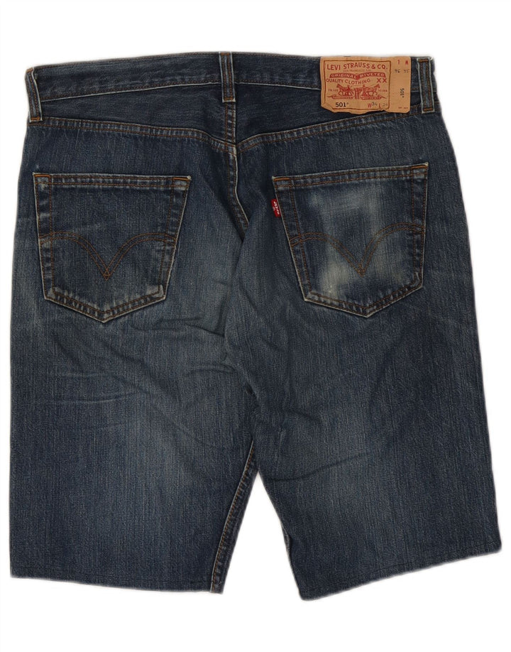 LEVI'S Mens 501 Denim Shorts W34 Large Blue Cotton