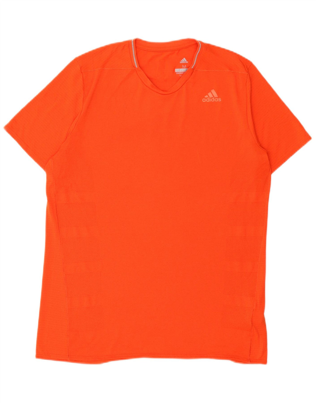 Adidas Mens Climacool T-Shirt Top Medium Orange Polyester