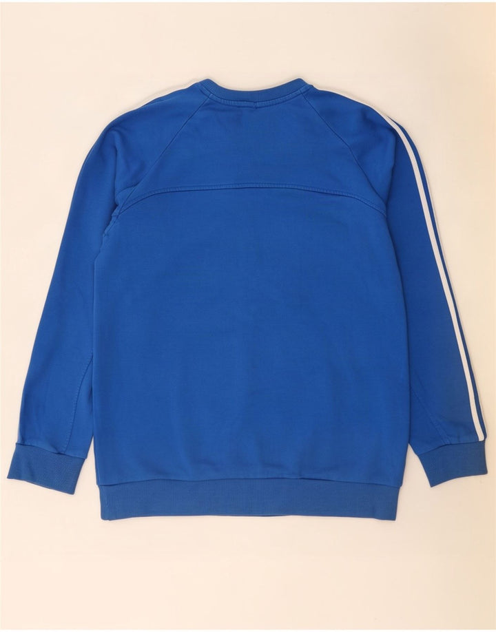 Adidas Mens Sweatshirt Jumper Large Blue Cotton