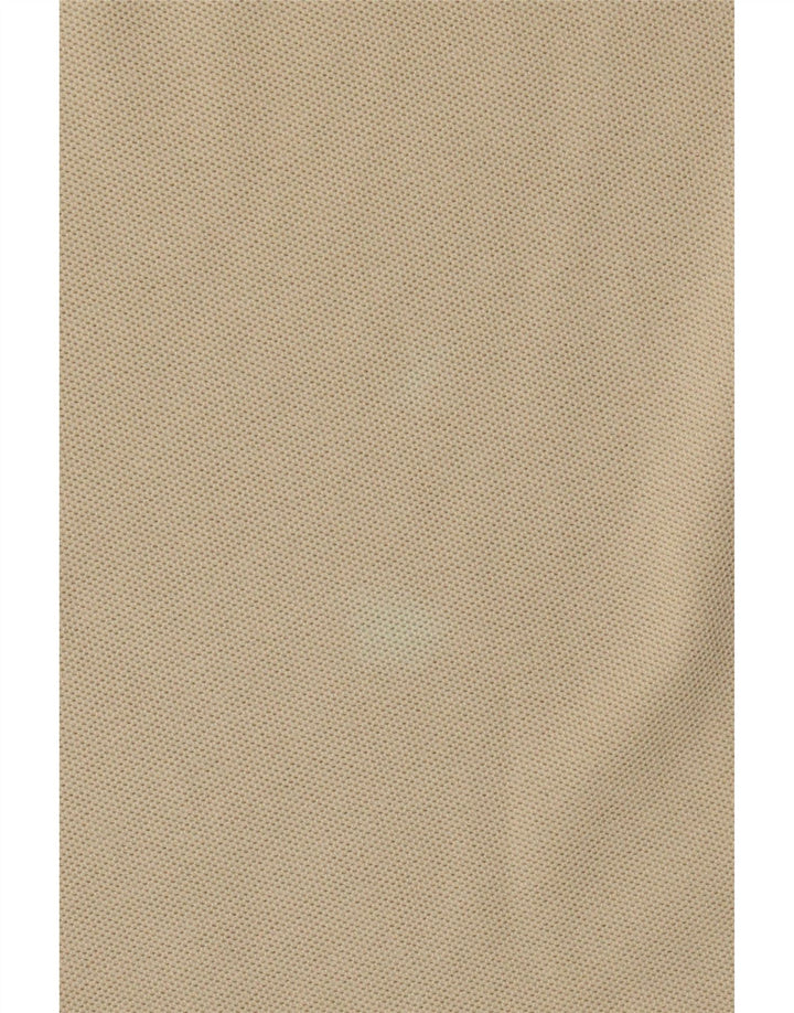 Timberland Mens Polo Shirt Small Beige Cotton