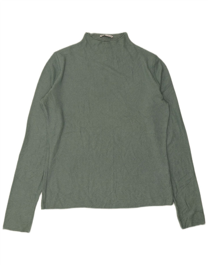 Zara Womens Turtle Neck Jumper Sweater UK 16 Large Green