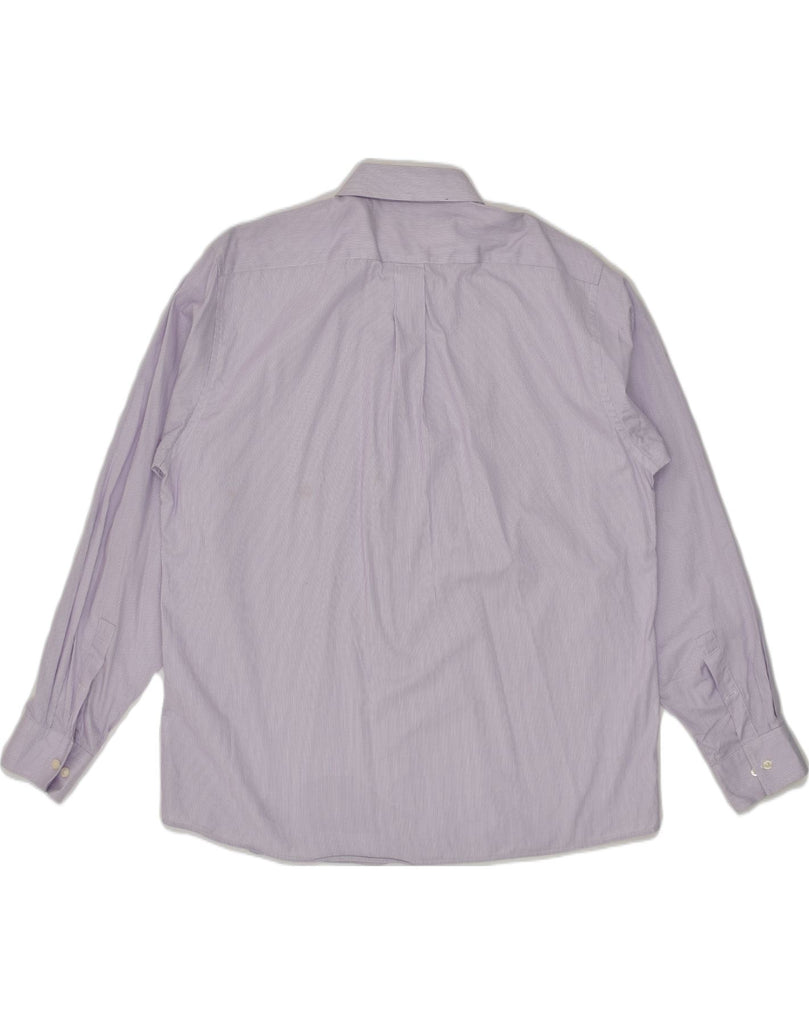 MICHAEL KORS Mens Shirt Size 17 1/2 XL Purple Pinstripe Cotton | Vintage Michael Kors | Thrift | Second-Hand Michael Kors | Used Clothing | Messina Hembry 