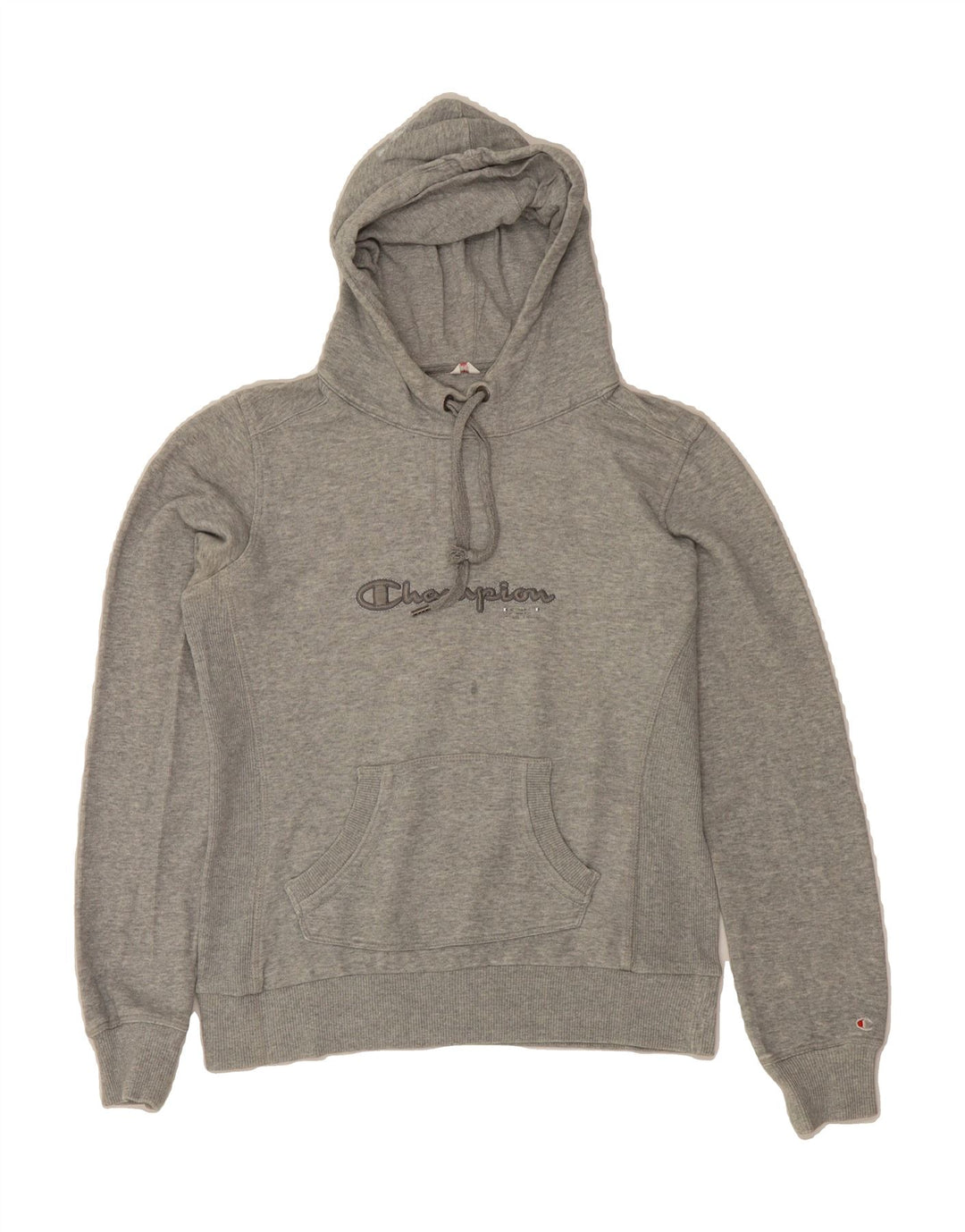 CHAMPION Womens Heritage Classics Graphic Hoodie Jumper UK 14 Medium Grey Vintage Champion and Second-Hand Champion from Messina Hembry 