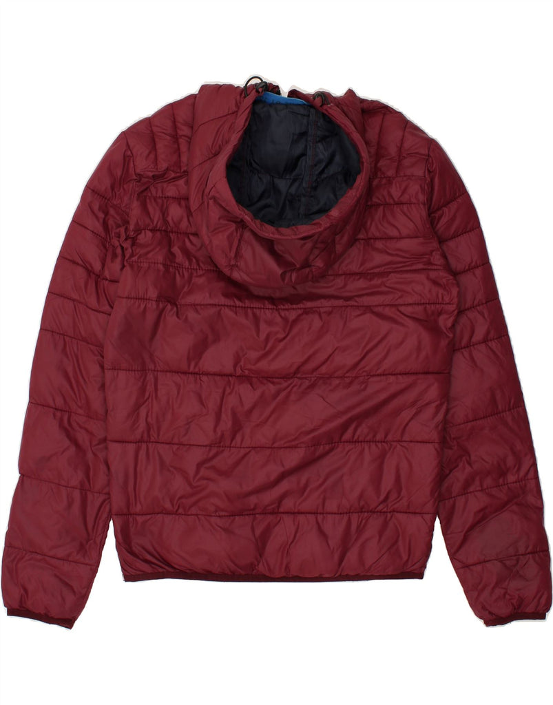 JACK & JONES Mens Hooded Padded Jacket UK 36 Small Red Polyester | Vintage Jack & Jones | Thrift | Second-Hand Jack & Jones | Used Clothing | Messina Hembry 