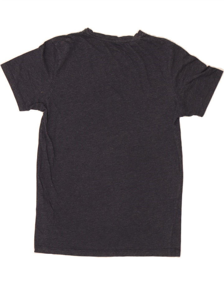 JACK & JONES Mens Regular Fit Graphic T-Shirt Top Medium Navy Blue Cotton Vintage Jack & Jones and Second-Hand Jack & Jones from Messina Hembry 