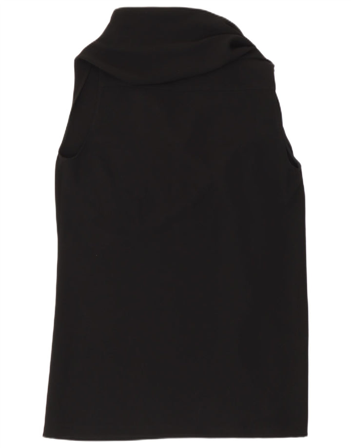 Max Mara Womens Sleeveless Blouse Top UK 14 Medium Black