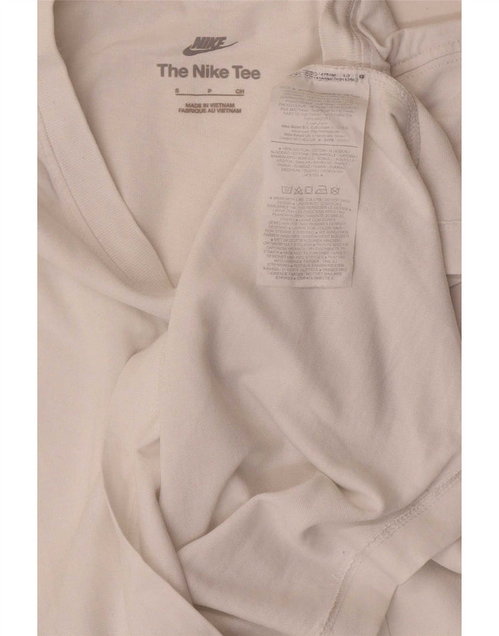 Nike Mens T-Shirt Top Small White Cotton