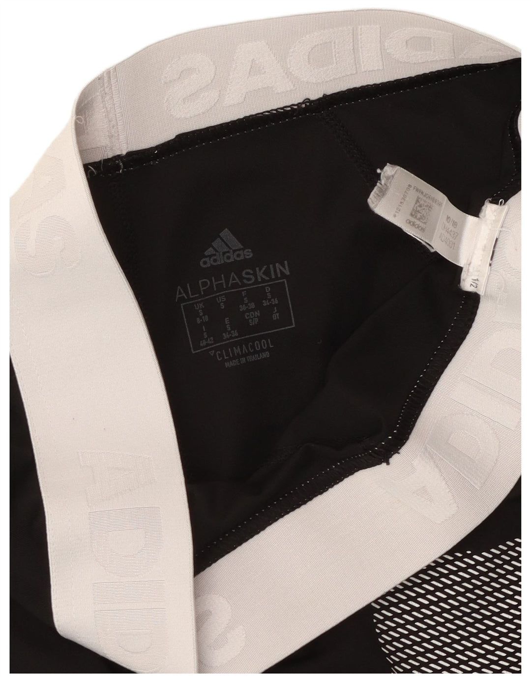 Adidas Womens Climacool Graphic Leggings UK 8/10 Small Black