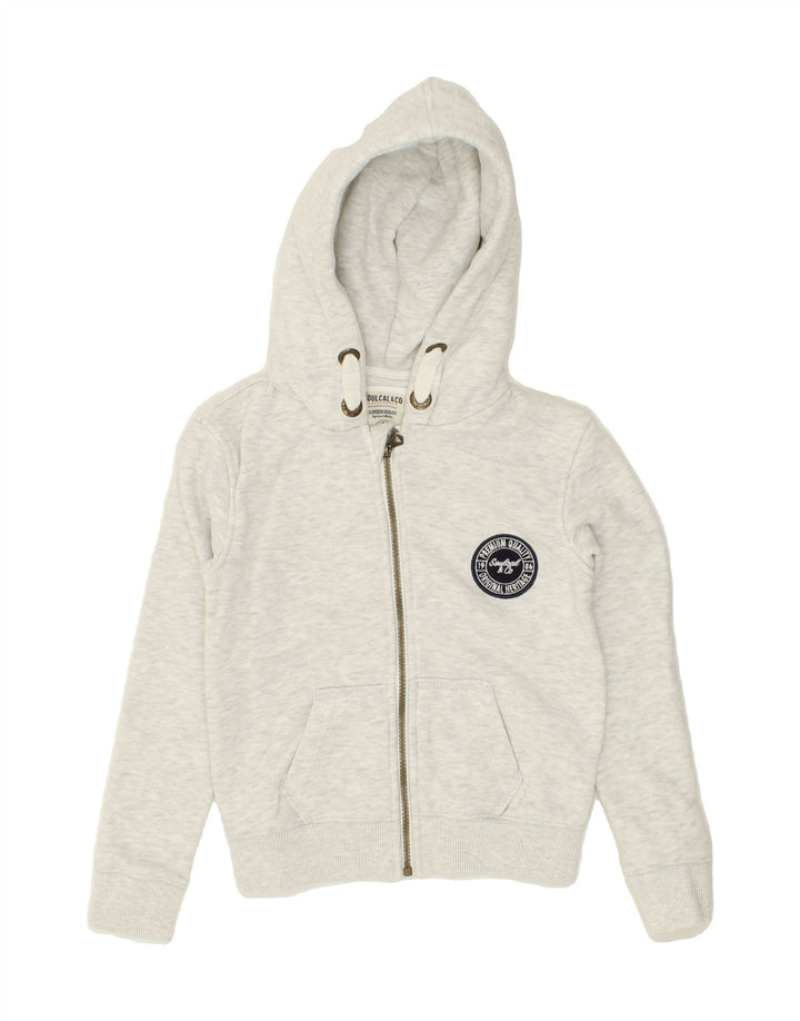 SOULCAL&CO Boys Zip Hoodie Sweater 7-8 Years Grey Cotton Vintage SOULCAL&CO and Second-Hand SOULCAL&CO from Messina Hembry 