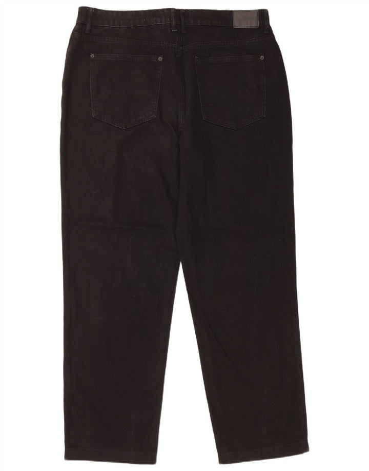 JACK WILLS Mens Tapered Jeans W36 L29 Black Cotton