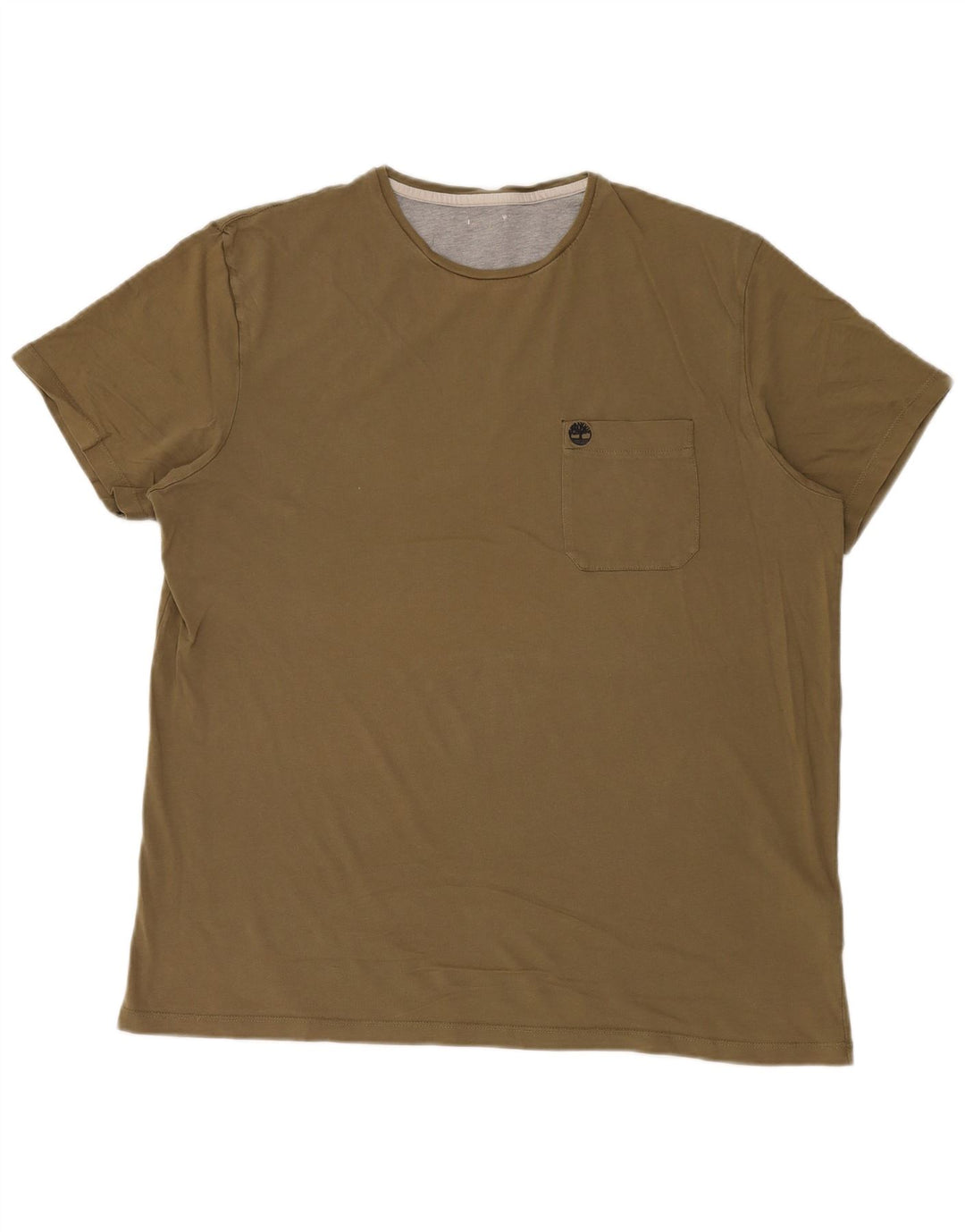 Timberland Mens T-Shirt Top XL Khaki