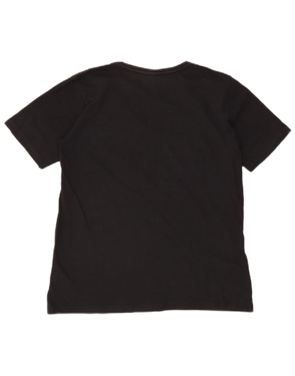 Quiksilver Boys Regular Fit Graphic T-Shirt Top 15-16 Years Black Cotton