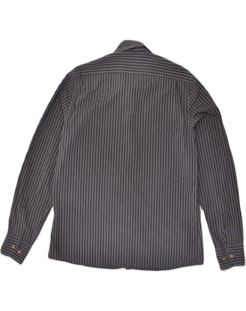 MASSIMO DUTTI Mens Shirt  Size 40 Medium Grey Striped Cotton | Vintage Massimo Dutti | Thrift | Second-Hand Massimo Dutti | Used Clothing | Messina Hembry 