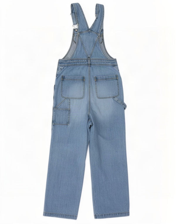 Vintage Womens Dungarees Cargo Straight Jeans Medium W36 L32 Blue Cotton