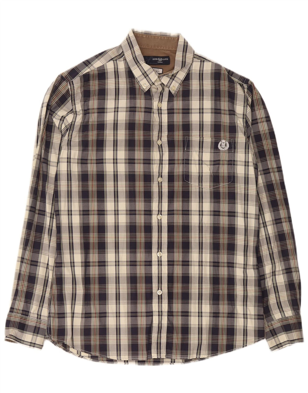 Henri Lloyd Mens Shirt Large Multicoloured Check Cotton