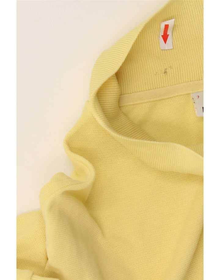Lacoste Mens Polo Shirt Size 7 2XL Yellow Cotton