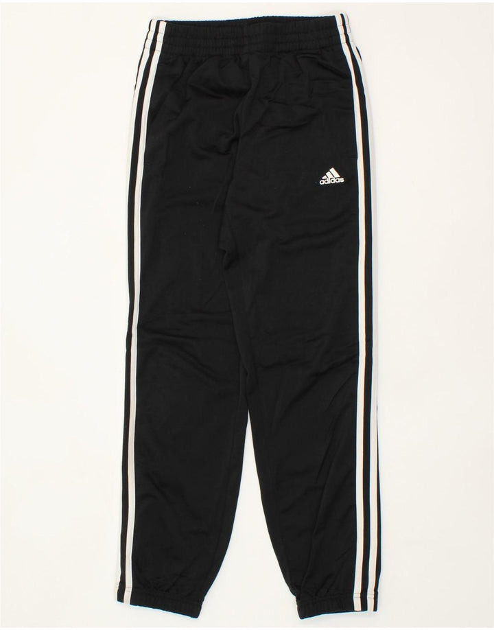 ADIDAS Boys Tracksuit Trousers Joggers 11-12 Years  Black Polyester Vintage Adidas and Second-Hand Adidas from Messina Hembry 