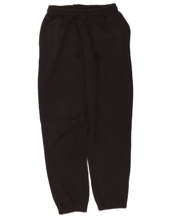 Zara Womens Tracksuit Trousers Joggers UK 12 Medium Black Polyester