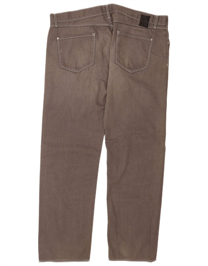 Hugo Boss Mens Straight Jeans W42 L34 Grey Cotton