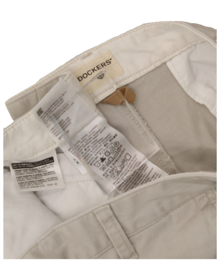 DOCKERS Mens Chino Shorts W40 XL Grey Cotton Vintage Dockers and Second-Hand Dockers from Messina Hembry 