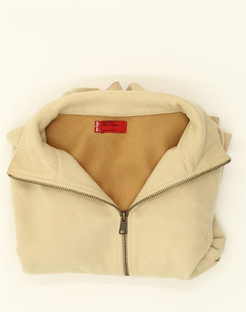 LEVI'S Girls Fleece Jacket 10-11 Years Small Beige Polyester | Vintage Levi's | Thrift | Second-Hand Levi's | Used Clothing | Messina Hembry 