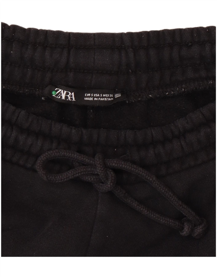Zara Womens Tracksuit Trousers Joggers UK 10 Small  Black