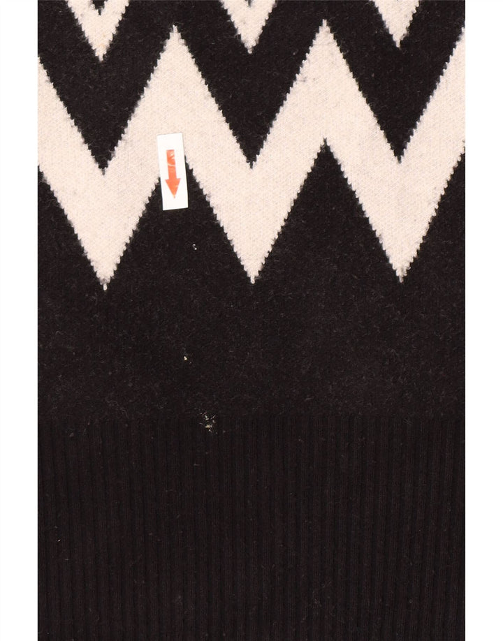 Marks & Spencer Womens Crew Neck Jumper Sweater UK 14 Medium Black