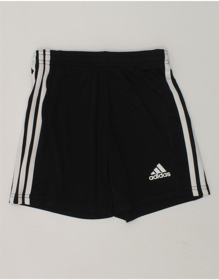 ADIDAS Boys Aeroready Sport Shorts 7-8 Years Black Polyester | Vintage Adidas | Thrift | Second-Hand Adidas | Used Clothing | Messina Hembry 