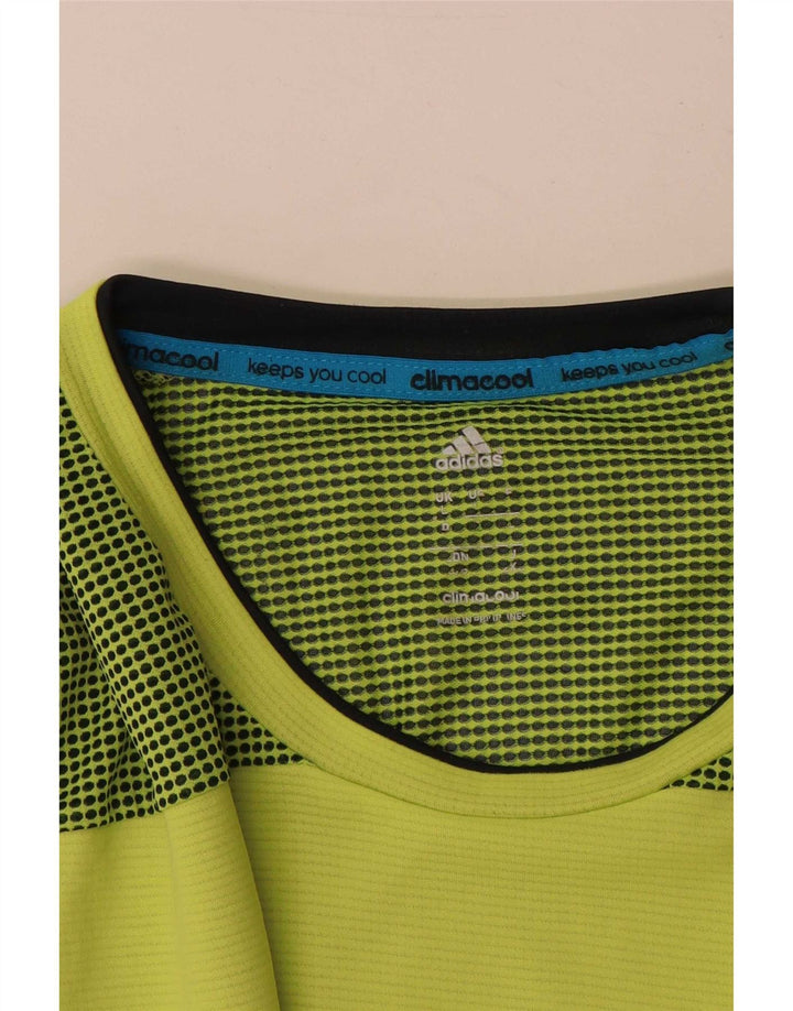Adidas Mens Climacool T-Shirt Top Large Green Polyester