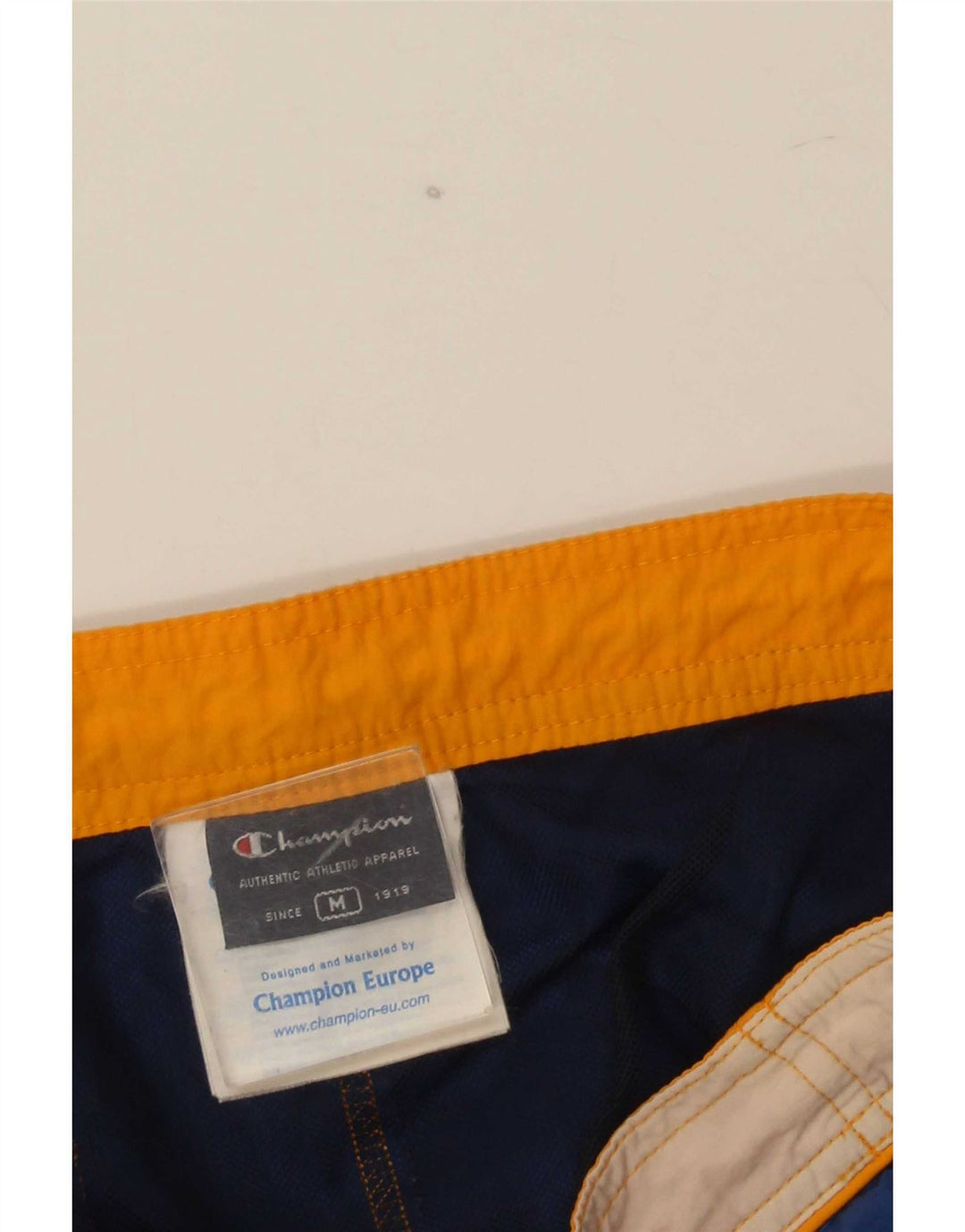 Champion Mens Swimming Shorts Medium Navy Blue Colourblock Polyamide
