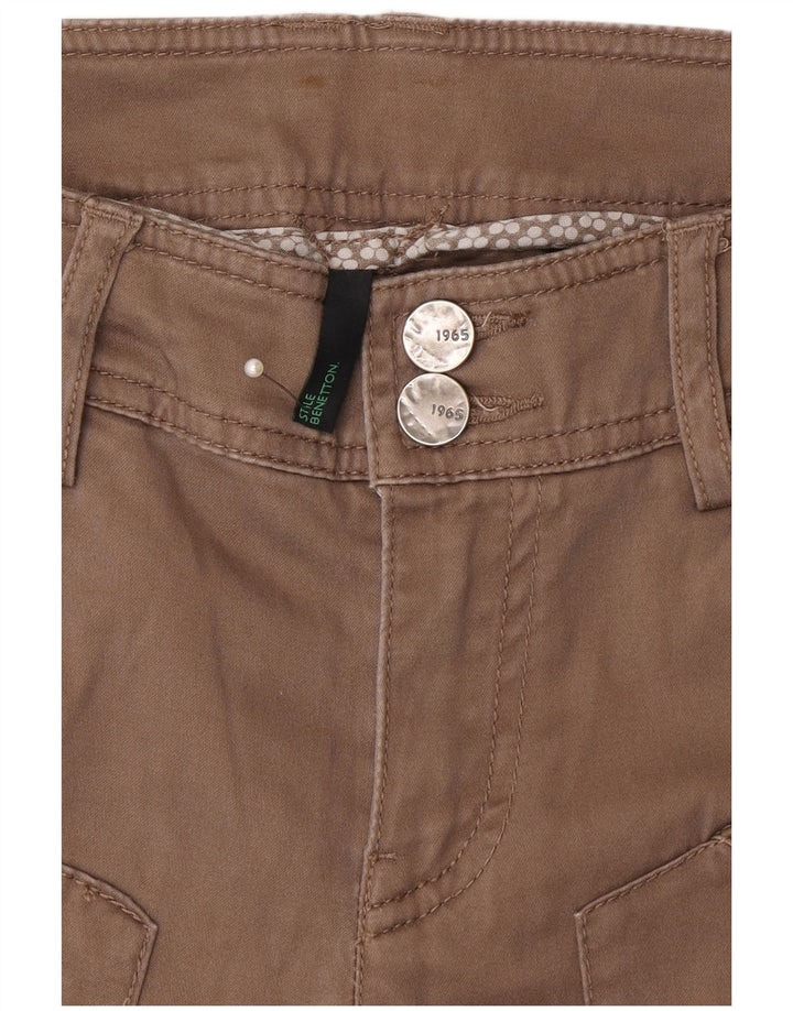 Benetton Mens Slim Casual Trousers W30 L33 Beige