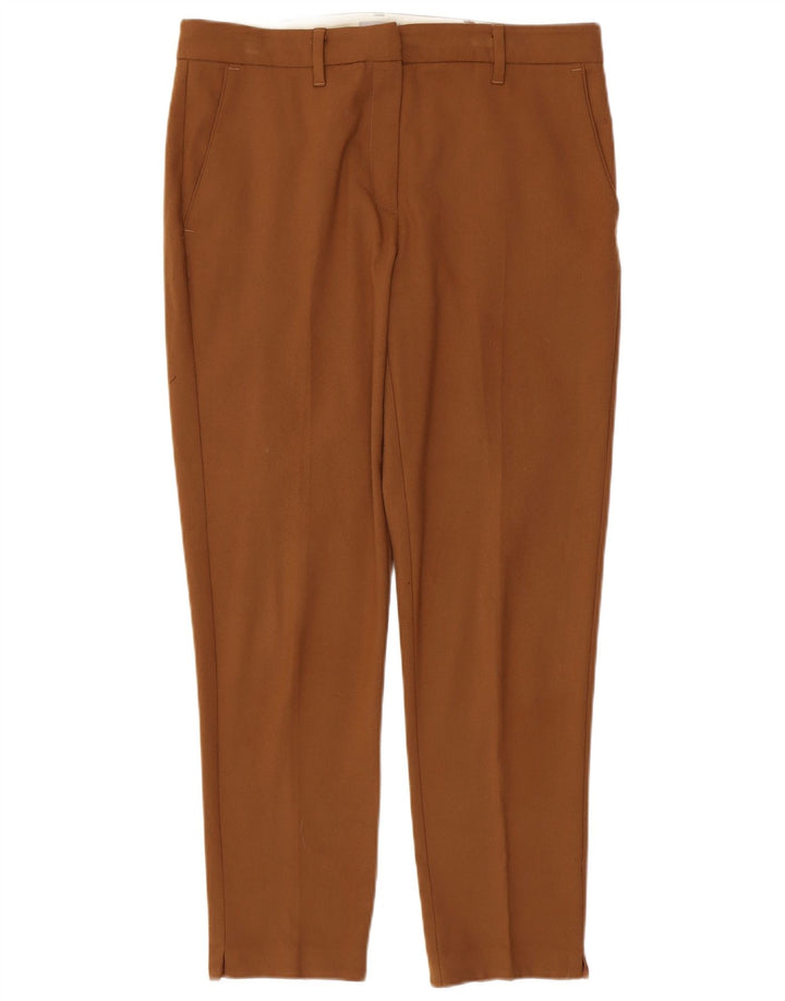 MARELLA Womens Slim Suit Trousers UK 14 Large W34 L28 Brown Polyester