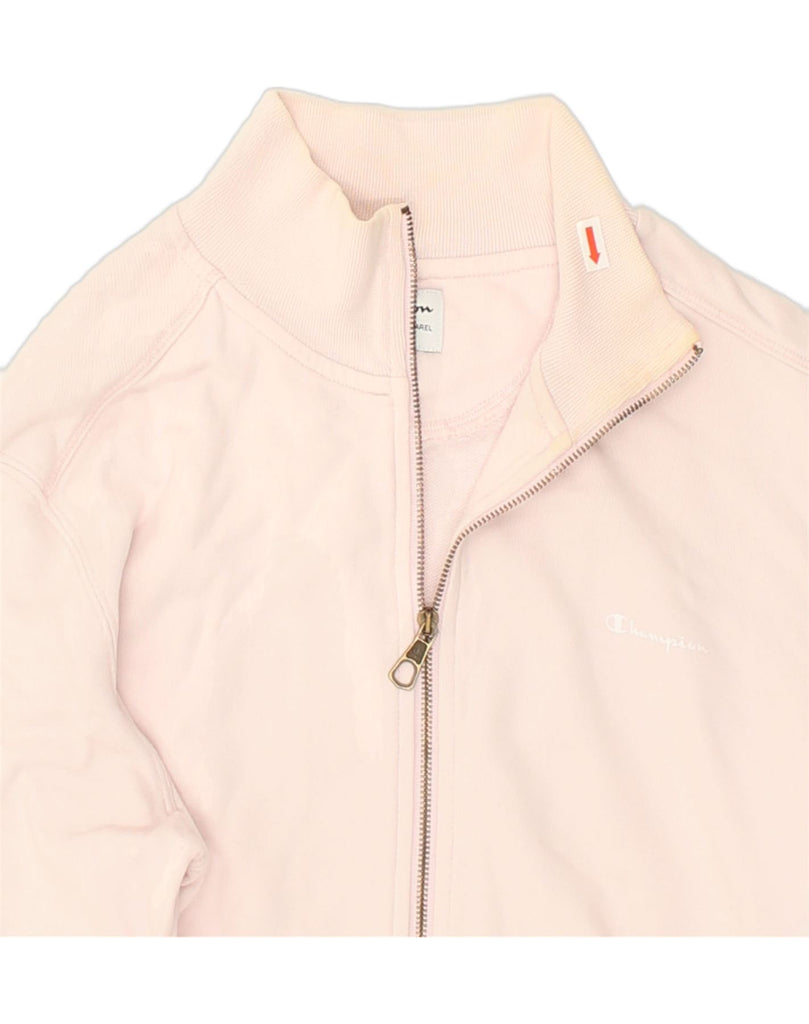 CHAMPION Womens Tracksuit Top Jacket UK 14 Large Pink | Vintage Champion | Thrift | Second-Hand Champion | Used Clothing | Messina Hembry 