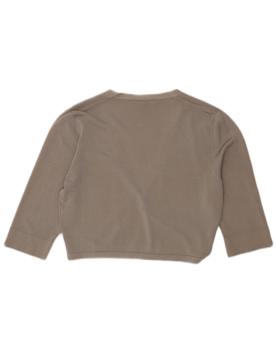 PHASE EIGHT Womens Crop 3/4 Sleeve Cardigan Sweater UK 12 Medium Grey