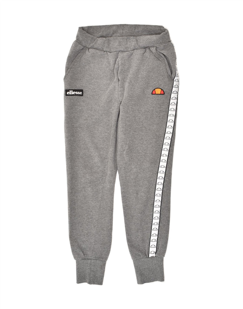 ELLESSE Womens Tracksuit Trousers Joggers UK 6 XS Grey Cotton | Vintage Ellesse | Thrift | Second-Hand Ellesse | Used Clothing | Messina Hembry 