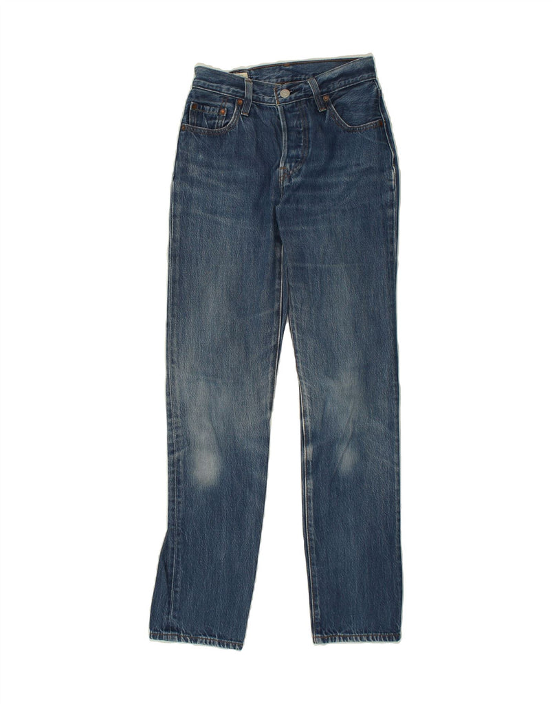 LEVI'S Womens Straight Jeans W25 L30 Blue Vintage Levi's and Second-Hand Levi's from Messina Hembry 