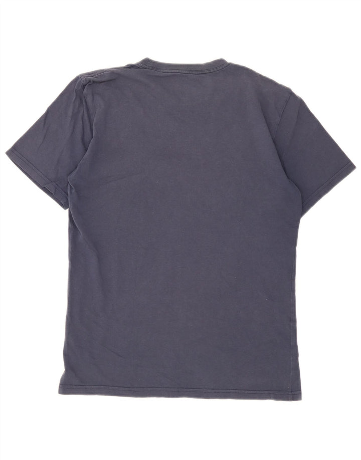 Carhartt Mens Graphic T-Shirt Top Medium Navy Blue