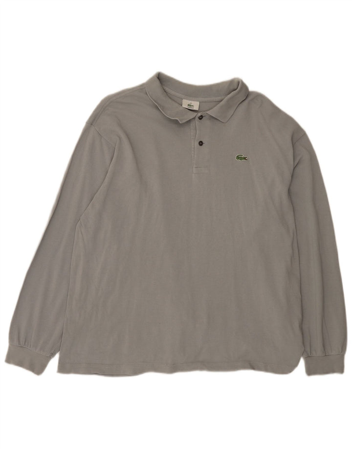 Lacoste Mens Long Sleeve Polo Shirt Size 8 3XL Grey