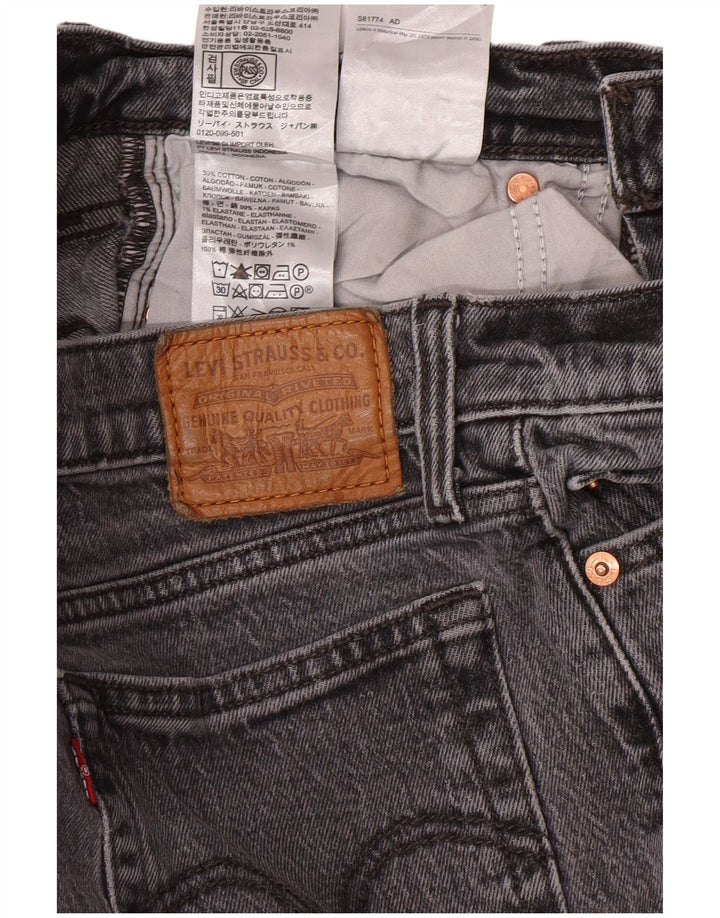 Levi's Womens Wedge Tapered Jeans W26 L27 Grey Cotton Classic