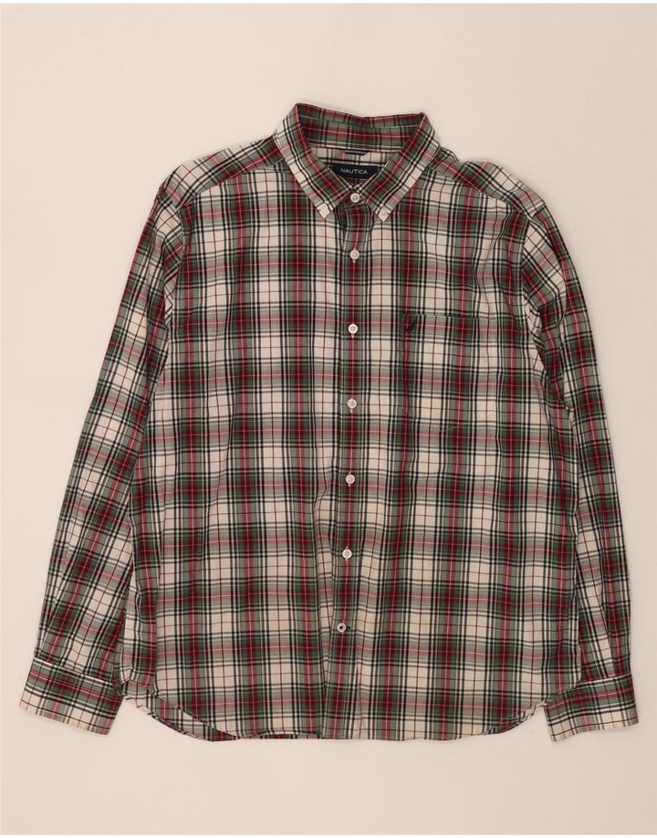 NAUTICA Mens Shirt XL Multicoloured Check Cotton Vintage Nautica and Second-Hand Nautica from Messina Hembry 