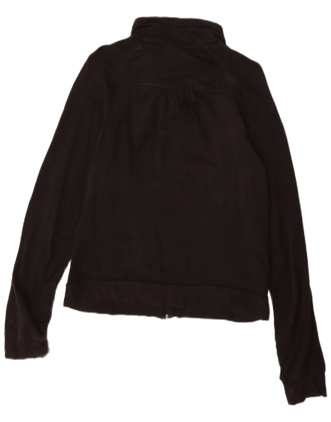 Champion Womens Tracksuit Top Jacket UK 14 Large Black