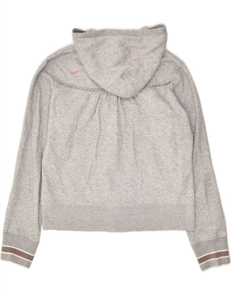 NIKE Girls Zip Hoodie Sweater 12-13 Years Large Grey | Vintage Nike | Thrift | Second-Hand Nike | Used Clothing | Messina Hembry 